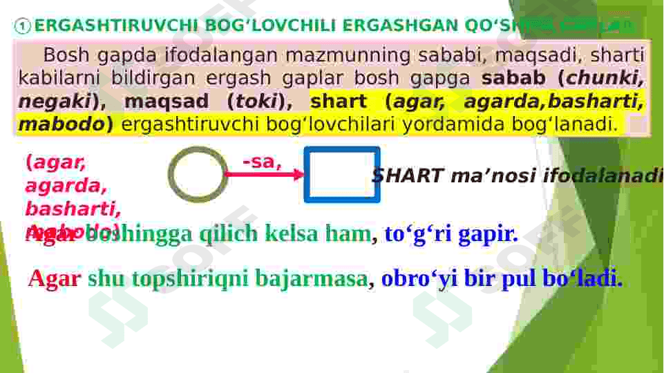 Ergashgan qo’shma gaplar haqida umumiy tushuncha. 6