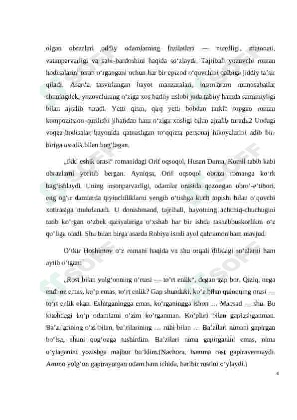 O'tkir Hoshimov romanlarida urush mavzusi 6