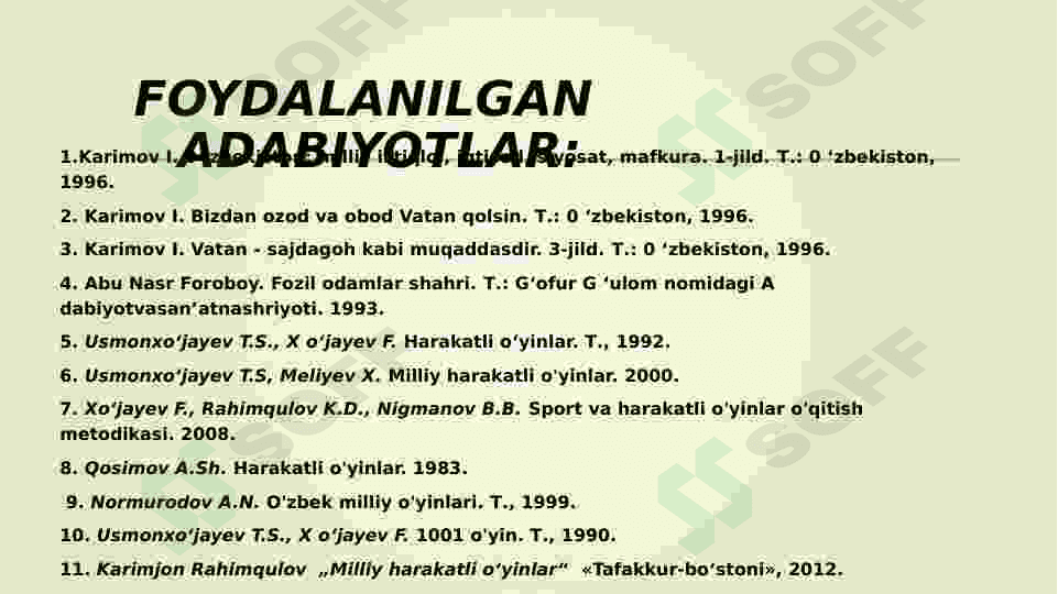 Milliy harakatli òyinlarni o'qitish metodlari. 7