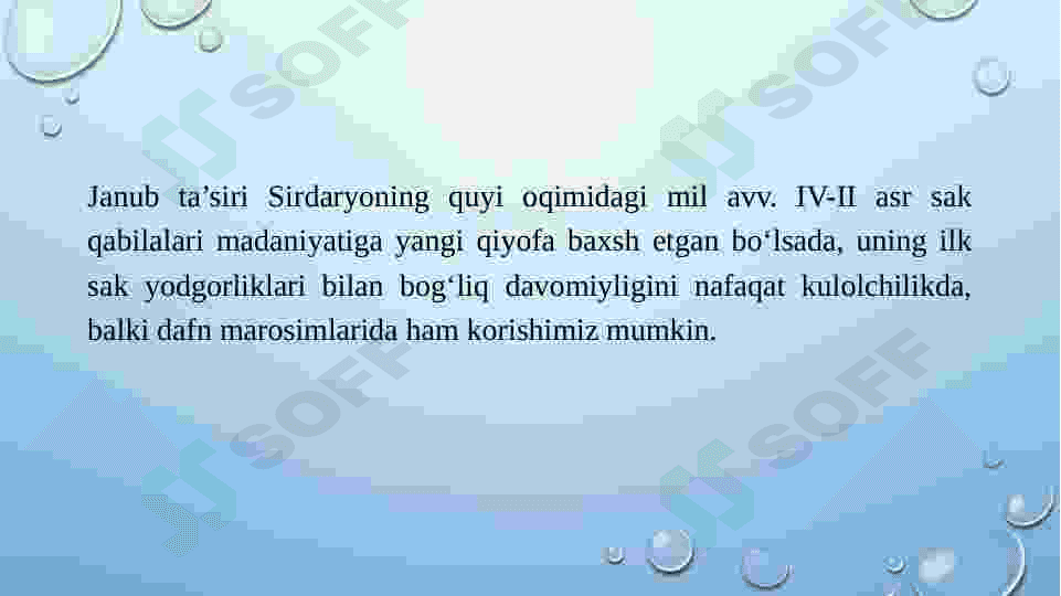 Sirdaryoning quyi oqimi antik davri 7