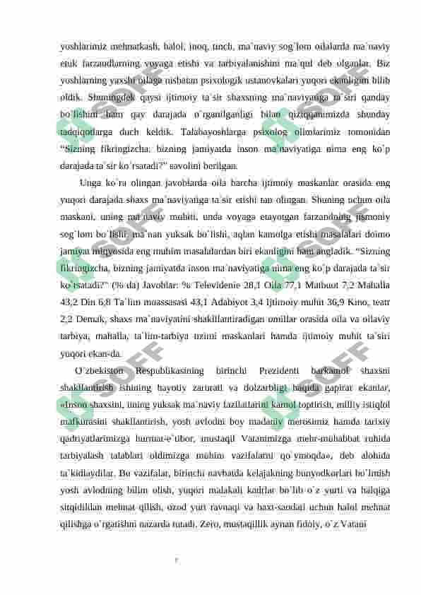 Oilada bolalarni tarbiyalash usullari 7
