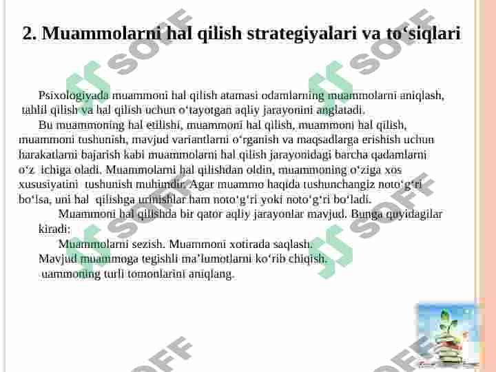 MUAMMONI HAL QILISHNING  ASOSIY STRATEGIYALARI 7