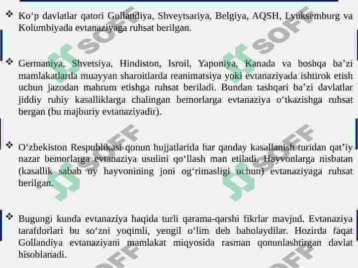 EVTANAZIYA MUAMMOLARI 7