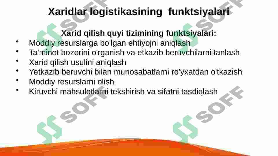 Xarid qilish va yetkazib berish logistikasi 7