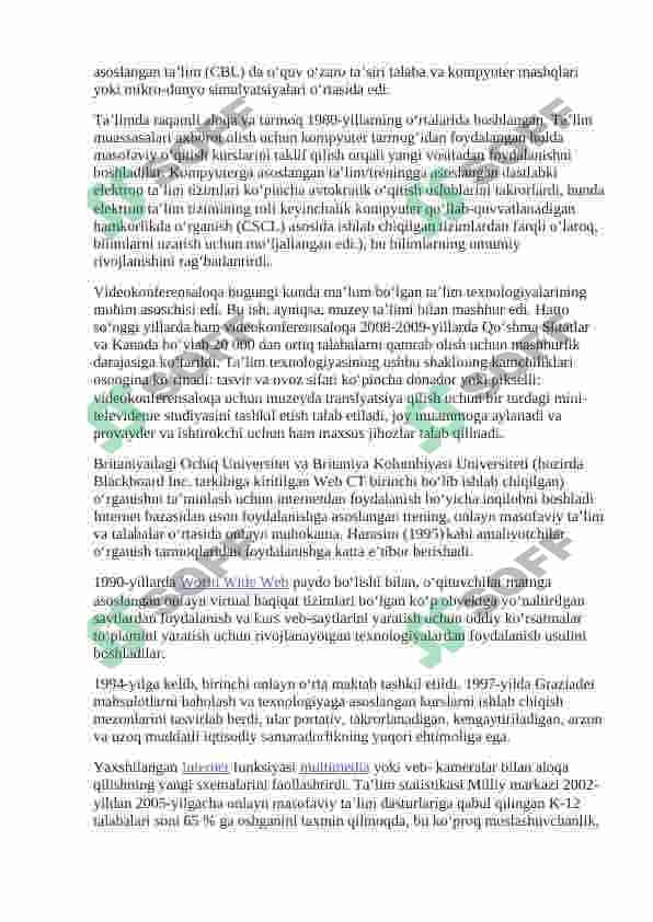 Internetda talim jarayonida foydalanishda bazi muammolar 7