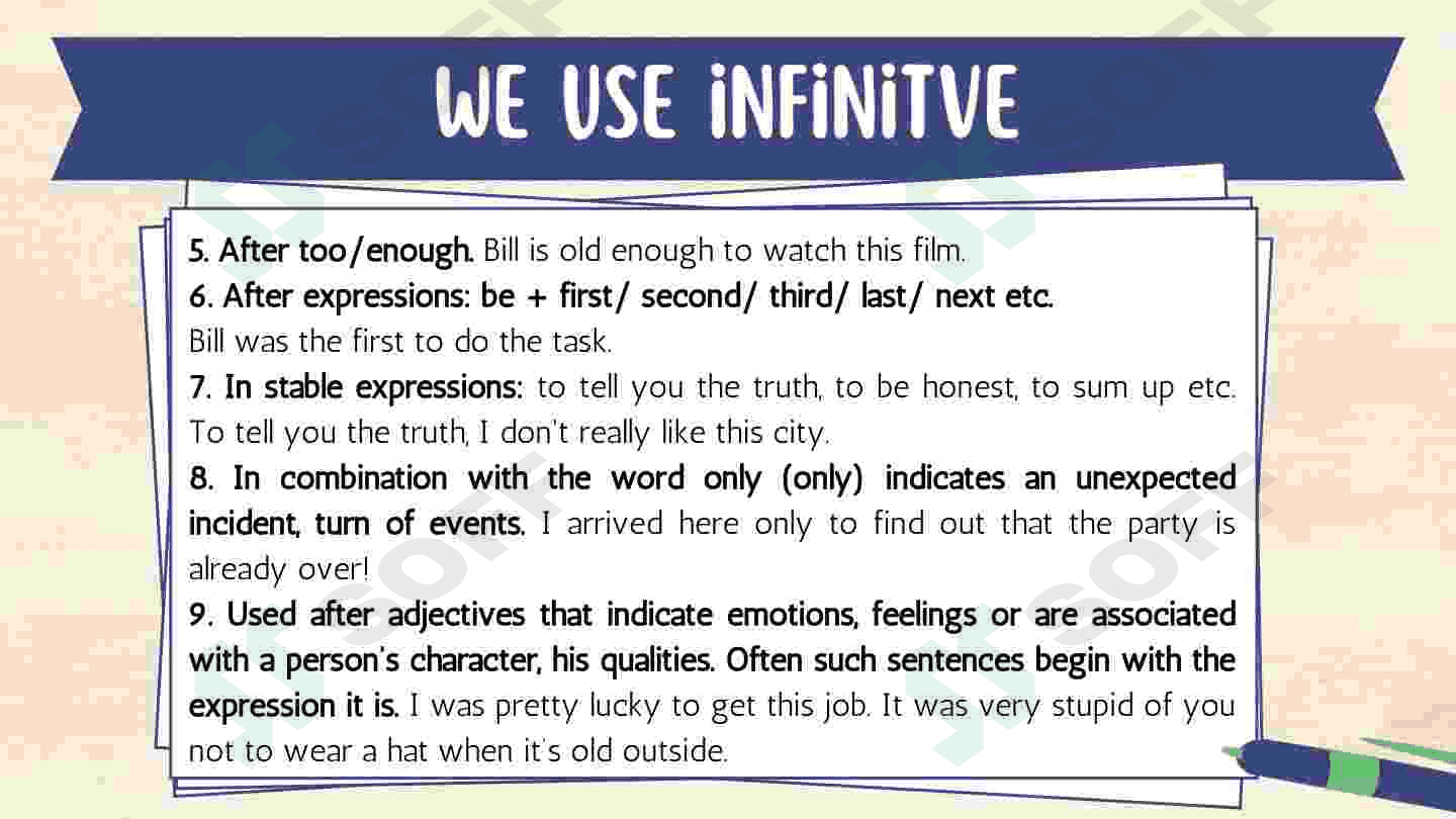 Gerund & Infinitive 7