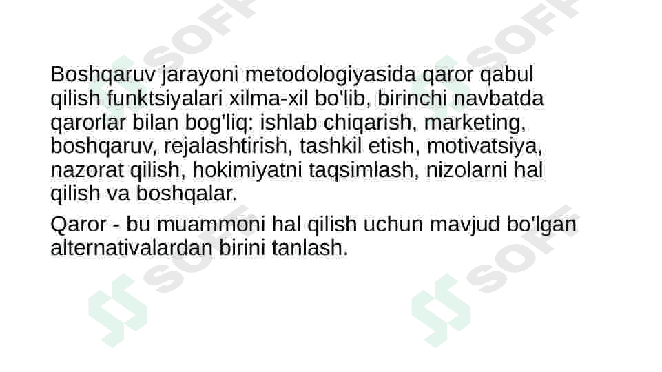 Menejment jarayonida qaror 7
