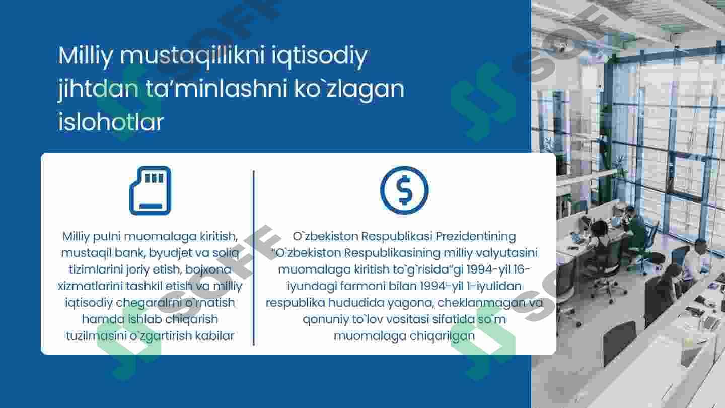O’zbekistonda iqtisodiy islohotlar xususiy mulkchilikning shakllanishi 7