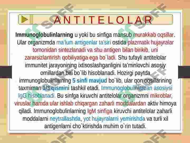 ORGANIZM IMMUM SISTEMASI 7