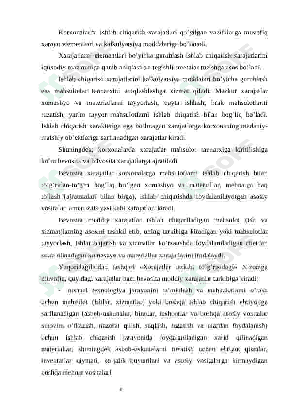 Moliyaviy faoliyat bilan bog'liq xarajatlar hisobi 7