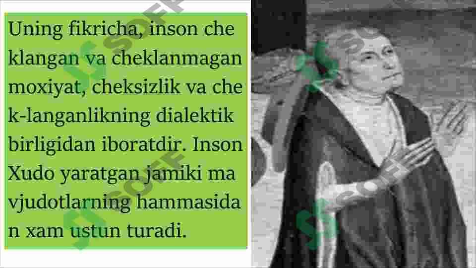 Uyg'onosh davri falsafasi. Nikolay Kuzanskiy 7