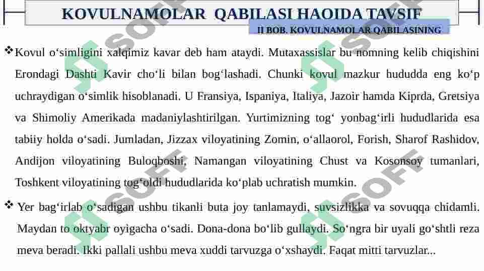 KOVULNAMOLAR QABILISI 7