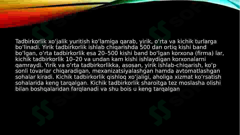 TADBIRKORLIK SHAKLLARI VA TURLARI ppt 7