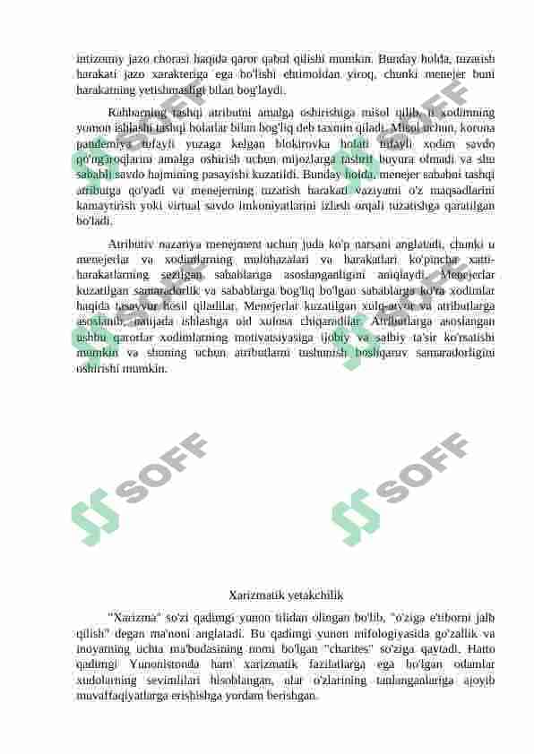Yetakchilikning yangi(zamonaviy) nazariyasi 7