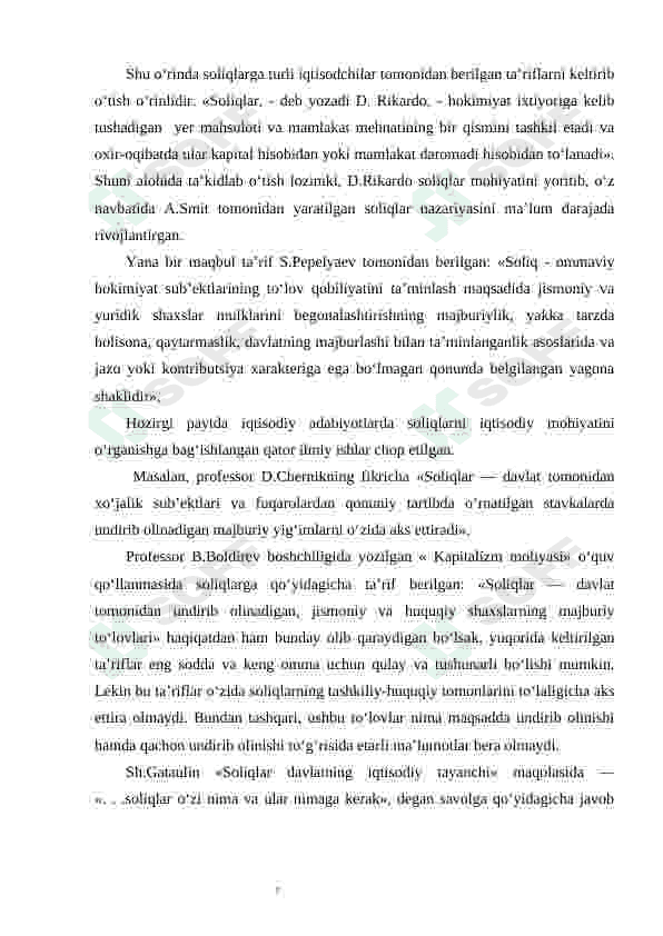 Soliqlarning funksiyalari va ularni takomillashtirish yo'llari 7