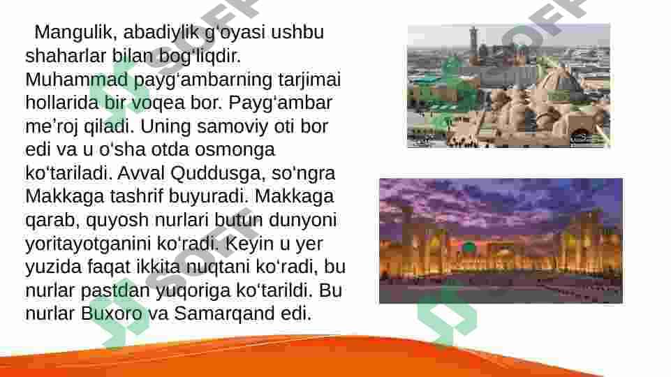 O'ZBEKISTONDA ZIYORAT TURIZMI 7