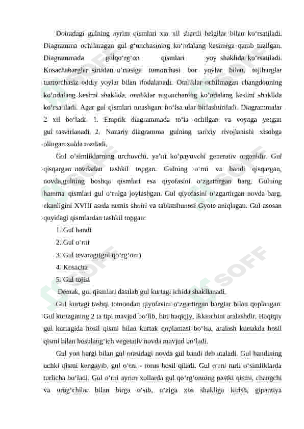 gulli o'simliklarning xilma-xilligi 7