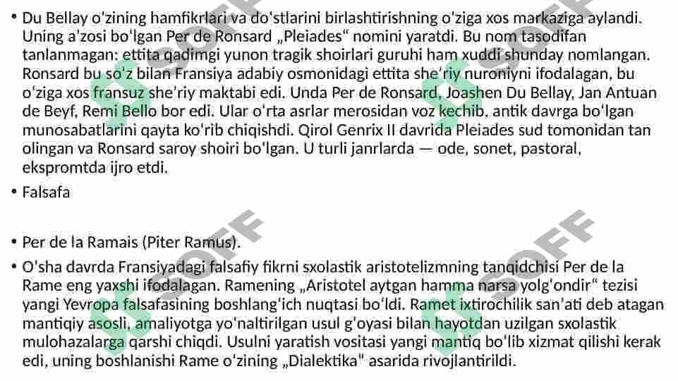 Fransiya renesansining rivojlangan davri 7