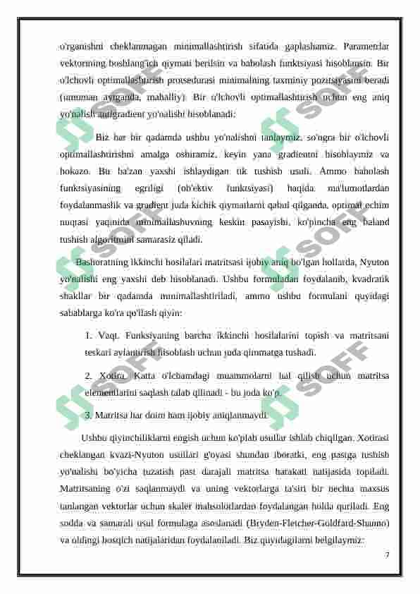 Sun'iy neyron tarmoqlari modeli 7
