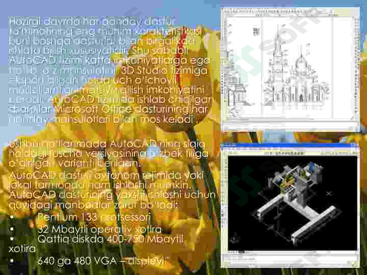Auto CAD grafik tizimi. Asosiy tushunchalari. 7