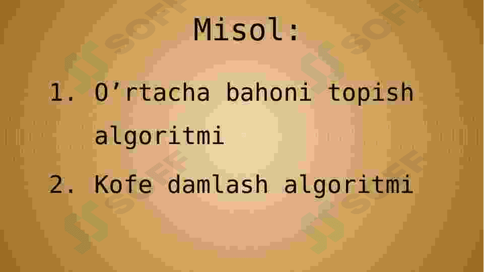 Dasturlashda algoritmlar turlari 7