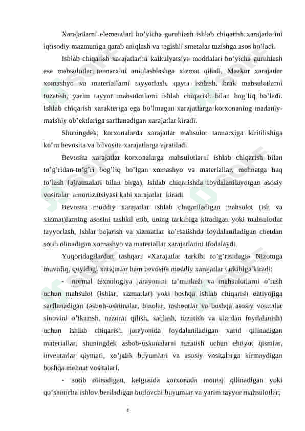 Ustama xarajatlar hisobi 7