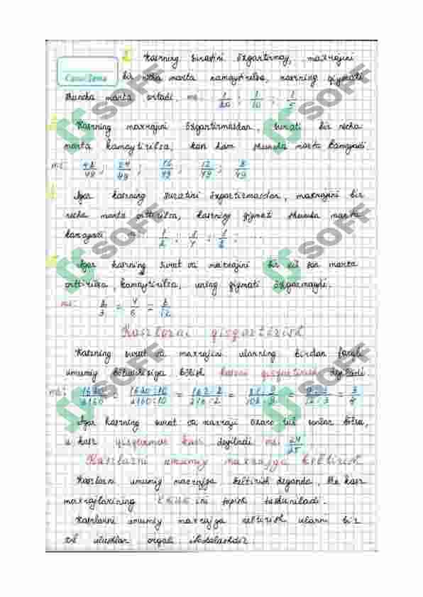 Matematika qo'llanma har qanday inson uchun 7