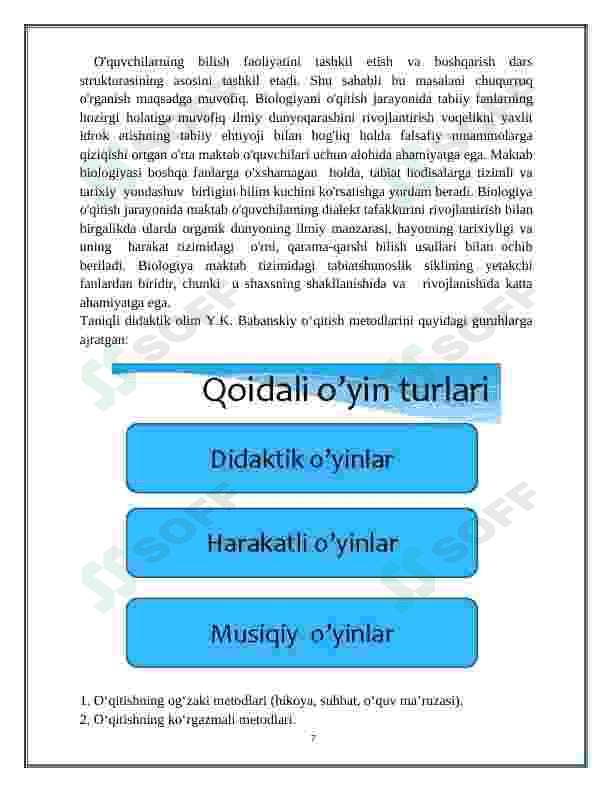 Metodik tavsiya 7
