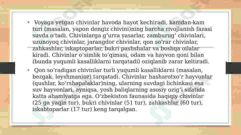 Ikki qanotlilar turkumi haqida. 7