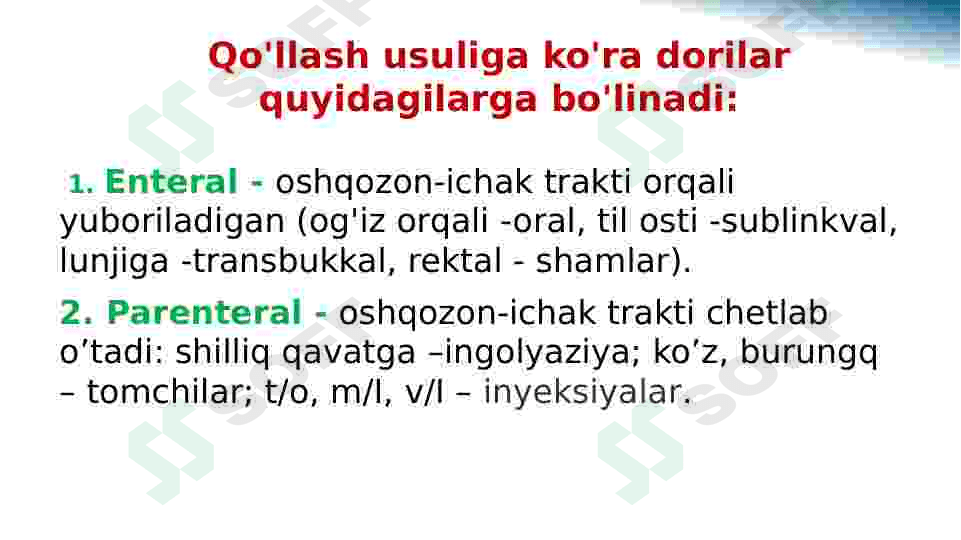 Dori darmonlarning qoʻllanishi 7