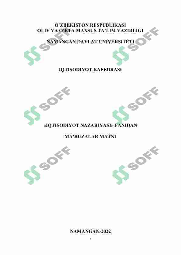 Iqtisodiyot nazaryasi fani o'quv qo'llanma 7