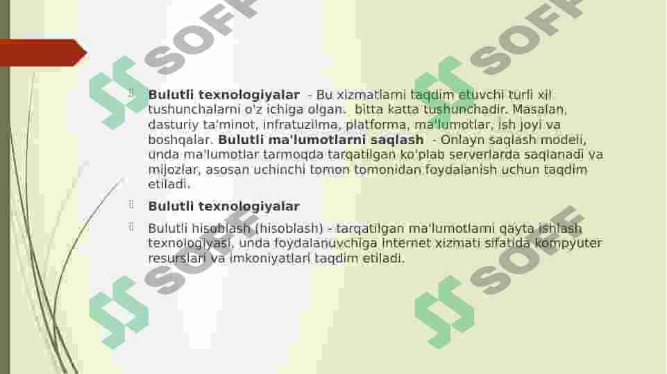 Bulutli va blokcheyn texnologiyalari bilan ishlash. 7