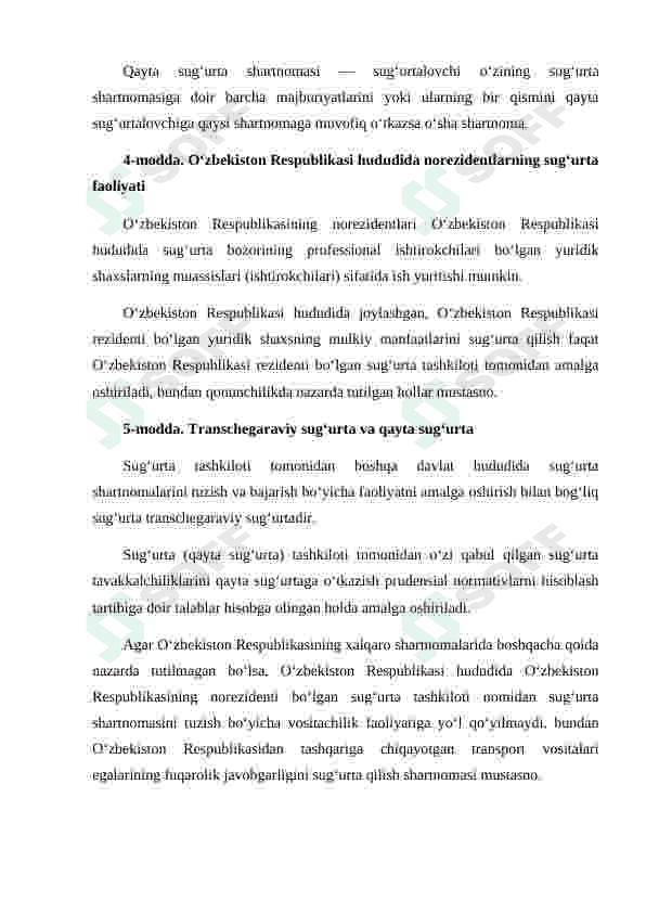 Shaxsiy sug'urtada tomonlarning huquq va majburiyatlari 7