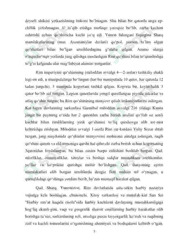 QUROL VA QUROLSIZ SAF USULLAR VA HARAKATLARI 7