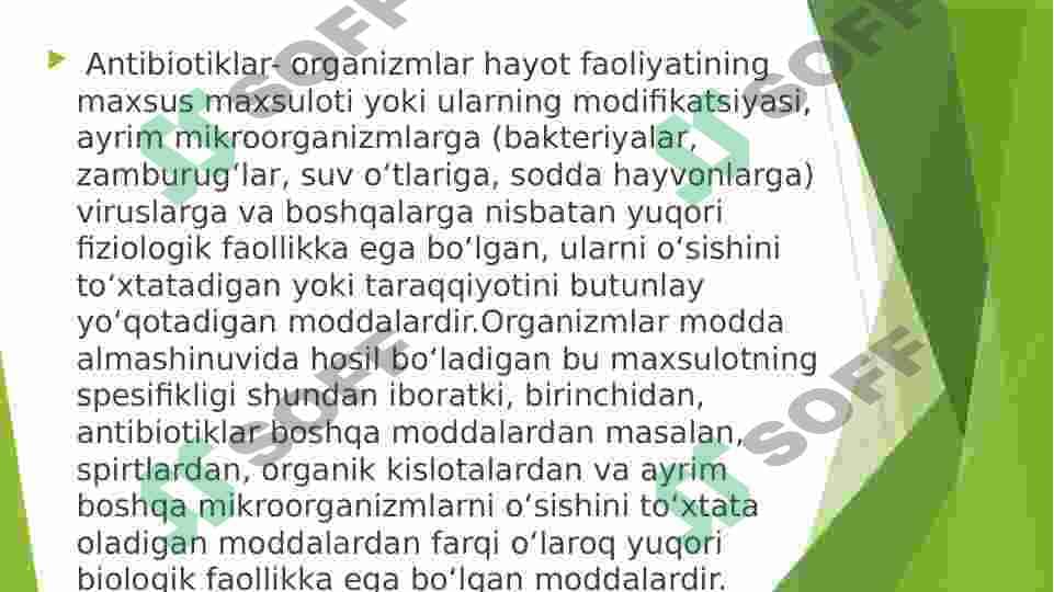 Oqsil va antibiotiklar ishlab chiqarish biotexnologiyasi 7