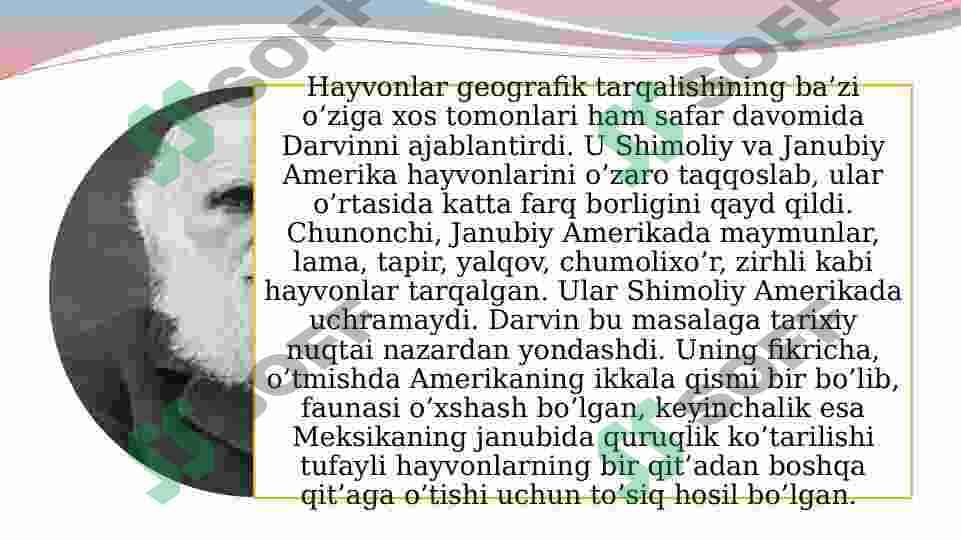Charlz Darvinning hayoti va faoliyat 8