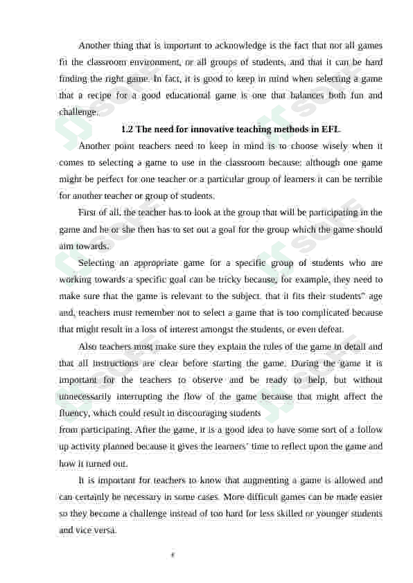 Implementation of national games in teaching EFL 8