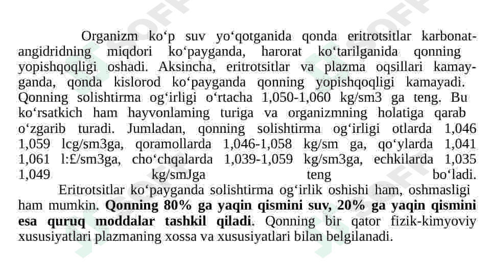 Qon fiziologiyasi 8