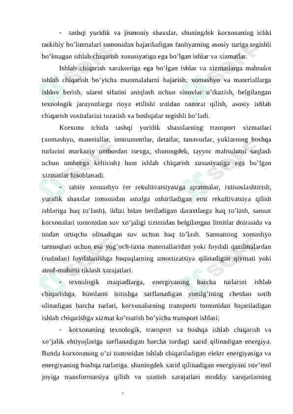 Ustama xarajatlar hisobi 8