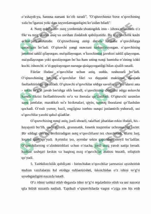 O’qituvchi kasbiy faoliyatida pedagogik qobiliyatning ahamiyati 8