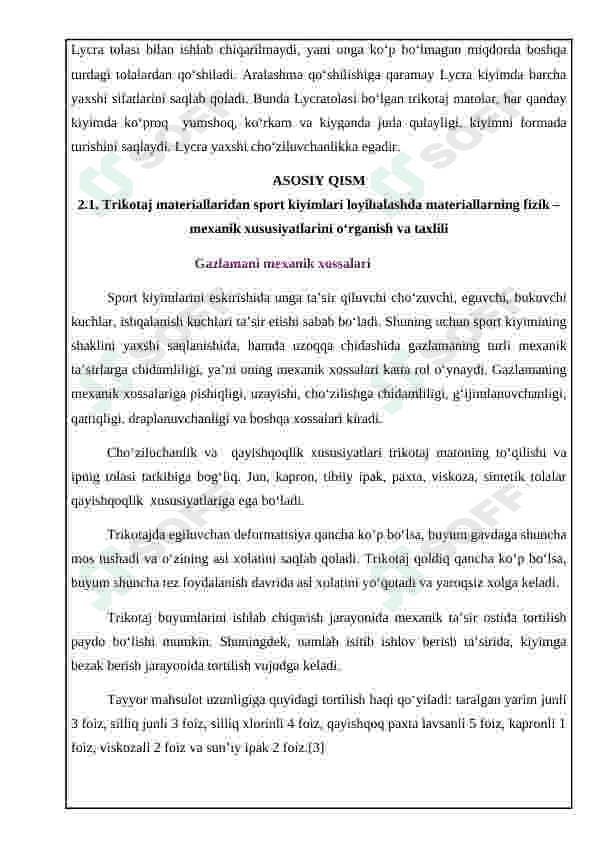 O'g'il bolalar sport kiyimini konstruktsiyasini ishlab chiqish 8