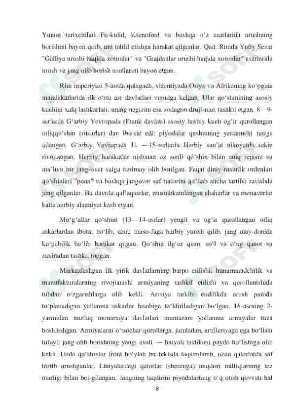 QUROL VA QUROLSIZ SAF USULLAR VA HARAKATLARI 8
