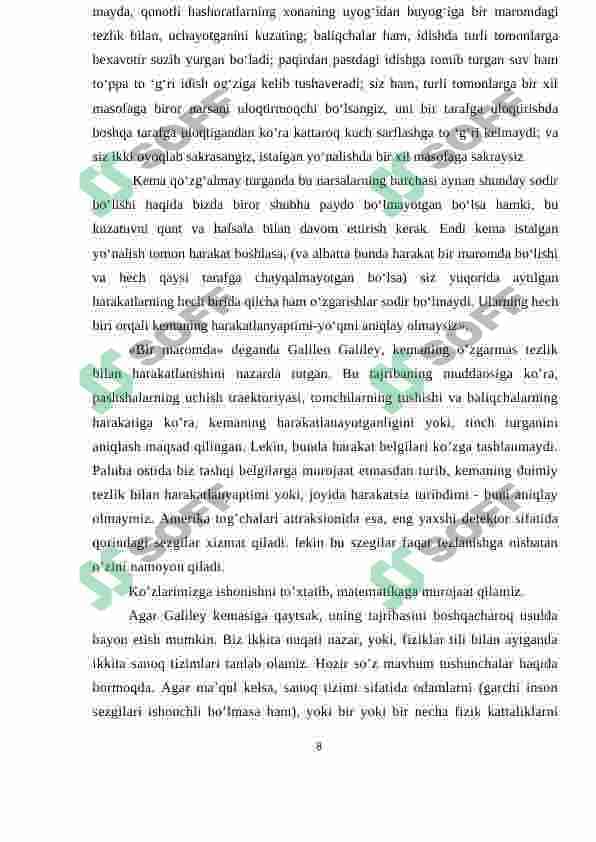 Fizika o'qitish metodikasi 8