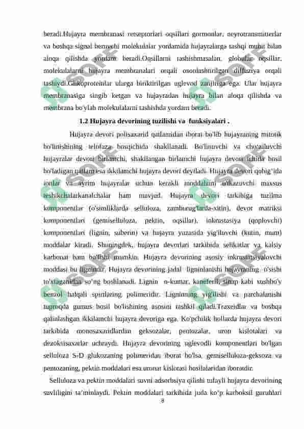 O'simlik hujayrasining tuzilishi 8