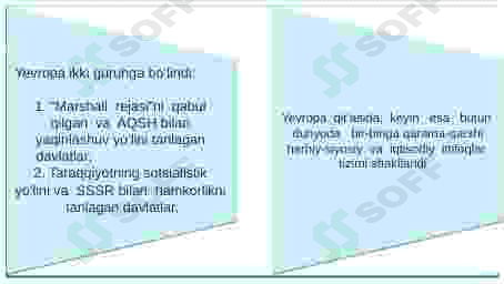 Ikkinchi jahon urushidan keyingi xalqaro munosabatlar. Sovuq urushning boshlanishi 8