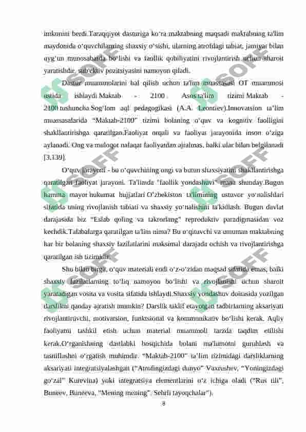 Chet tilini o'rgatishda noan'anaviy usullar 8