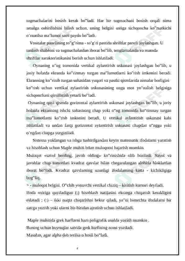 Matematik masalalarni yechish va ularning grafiklarini yaratishga mo'ljallangan dasturlar 8