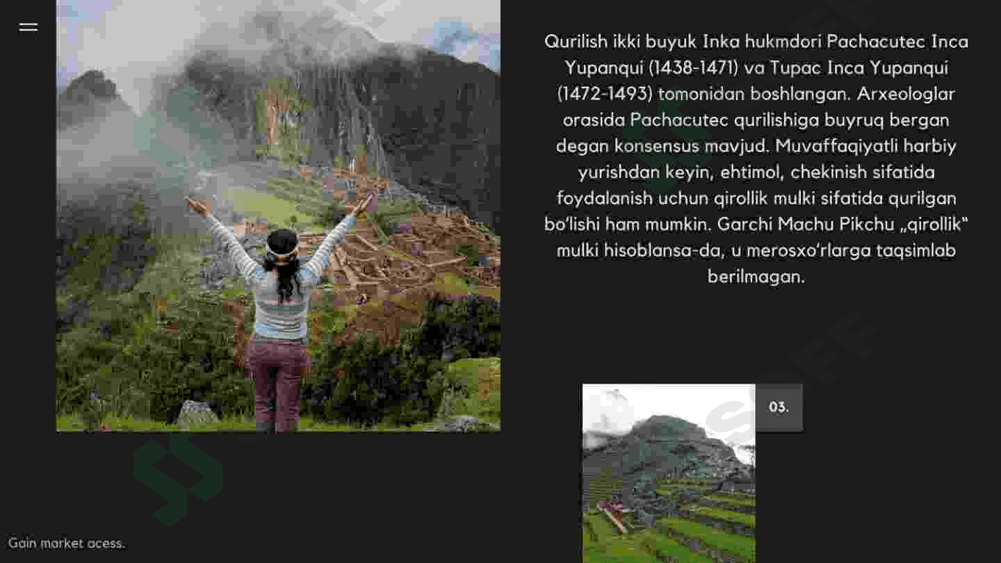 Machu Picchu turizimi haqida 8