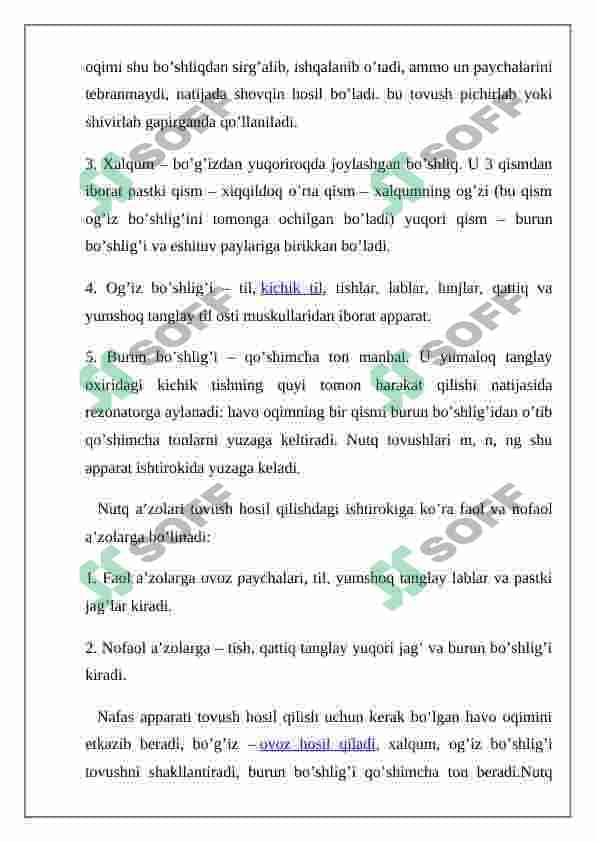 Nutq apparati haqida umumiy tushuncha 8