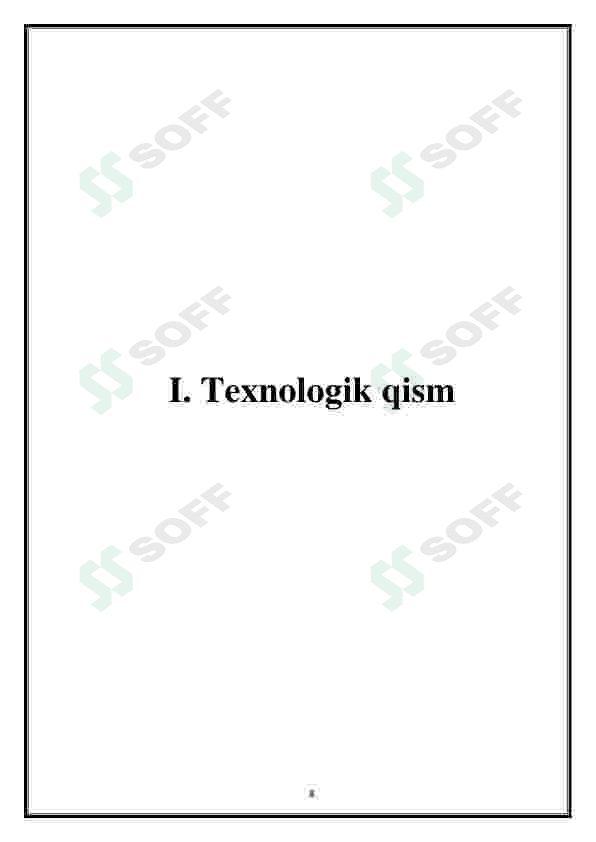 Qo’shimchalardan foydalanib temir-beton quvurlar ishlab chiqarish korxonasini loyihalash, mahsuldorlik 25.7 ming 8